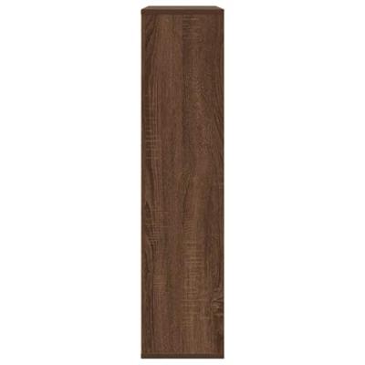 Boekenkast 89x24x101,5 cm bewerkt hout bruin eikenkleurig