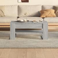Salontafel 102x55x45 cm bewerkt hout grijs sonoma eikenkleurig - thumbnail