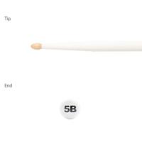 Wincent 5BCW Hickory Natural White drumstokken - thumbnail