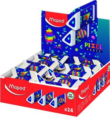 Gum maped pixel party pyramid display a 24 stuks Gum maped pixel party pyramid display a 24 stuks