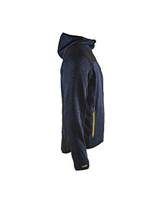 Blåkläder Gebreid vest met softshell 49302117 | Donkerblauw/Geel | Maat 4XL - 7330509658413 Blåkläder Gebreid vest met softshell 49302117 | Donkerblauw/Geel | Maat 4XL - 7330509658413