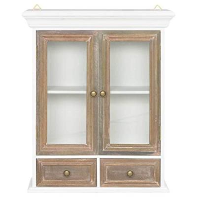 Wandkast 49x22x59 cm bewerkt hout wit