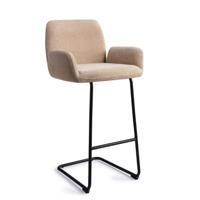 Jesper Home Barkruk 'Misaki' Arch Black, kleur Funky Fudge (zithoogte 76cm) - thumbnail