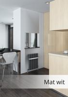 Eastbrook Malmesbury aluminium design radiator 60x47cm Mat wit 526 watt - thumbnail