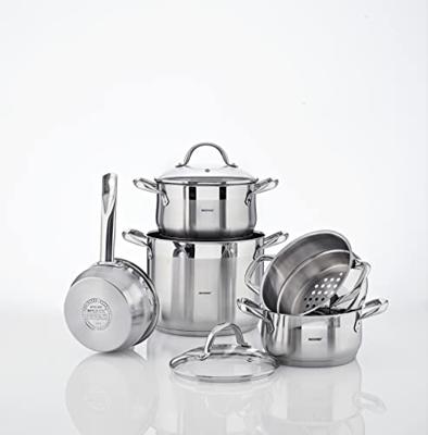 Bergner RVS kookpan met deksel (8,2 liter)