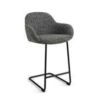 Jesper Home Barkruk 'Kushi' Arch Black, kleur Skyfall (zithoogte 68cm) - thumbnail