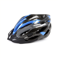 Mirage helm uni 58-62cm, vizier, zwart/blauw - thumbnail