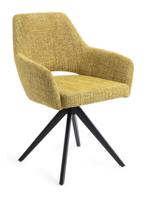 Jesper Home Yanai eetkamerstoel Lemon Limes turn black - thumbnail