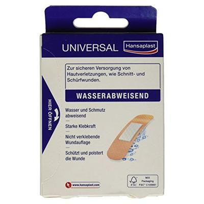Hansaplast 766021009266 Pleister 20 strips in 4 grootten 7.2 cm x 3.0 cm