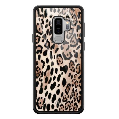 Samsung Galaxy S9 Plus glazen hardcase - Golden wildcat