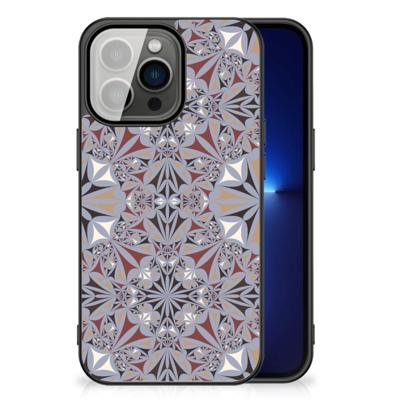 iPhone 13 Pro Marmeren Print Telefoonhoesje Flower Tiles