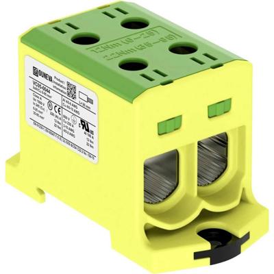 Ouneva Group VC05-0044 Verdeelblok Schroeven Geel-groen 1 stuk(s)