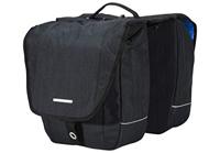 New looxs avero dubbele fietstas zwart - thumbnail