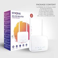 STRONG 4G-LTE router 350M - mobiele router voor stabiele snelle internetverbinding in thuiskantoor, vakantiehuis of camper - internet zonder configuratie - router met simkaart - thumbnail