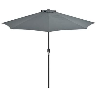 VidaXL Balkonparasol half met aluminium paal 270x144 cm antraciet