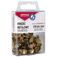 OFFICE products punaises, goud, plastic ophangdoosje van 150 stuks - thumbnail