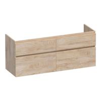 Brauer Delight - Onderkast - 140 cm - met 4 Softclose Lades Greeploos en 2 Sifon Uitsparingen - Forest Wheat - thumbnail