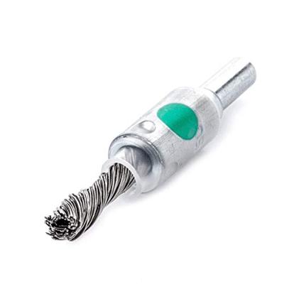 Lessmann Penseelborstel | d. 6 mm schacht 6 mm draaddikte 0,25 mm | staal | 4500 min-¹ | 1 stuk - 451258 451258