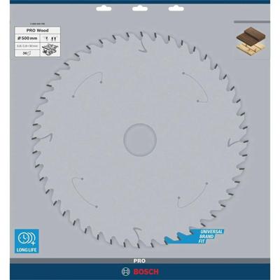 Bosch Accessoires Cirkelzaagblad Construct Wood 500 x 30 x 3,8 mm, 36 1st - 2608640705