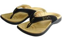 Zori Teenslippers Beige/Zwart Maat-12 - thumbnail