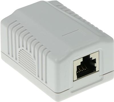 ACT FA7005 Modulair opbouwdoos shielded 1-voudig CAT6A