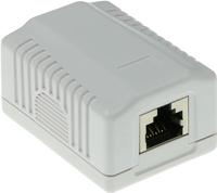 ACT FA7005 Modulair opbouwdoos shielded 1-voudig CAT6A - thumbnail