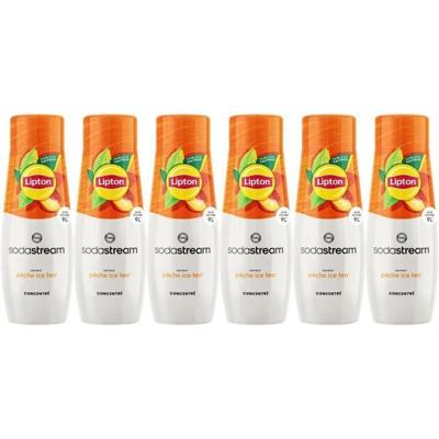 SODASTREAM Concentraten - Verpakking van 6 Lipton Ice Tea Concentraten - Tot 54 liter dranken - 440 ml SODASTREAM Concentraten - Verpakking van 6 Lipton Ice Tea Concentraten - Tot 54 liter dranken - 440 ml