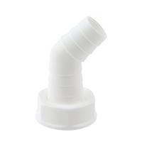 Kirchhoff Kunststof apparaataansluiting 45°, wit, 1"IT x 3/4" mondstuk - 988379113 - thumbnail