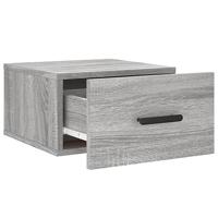 Nachtkastjes 2 st wandgemonteerd 35x35x20 cm grijs sonoma eiken - thumbnail