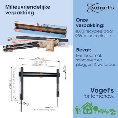 Vogel'S TVM 3605 Vaste tv-beugel TV beugel Zwart Vogel'S TVM 3605 Vaste tv-beugel TV beugel Zwart