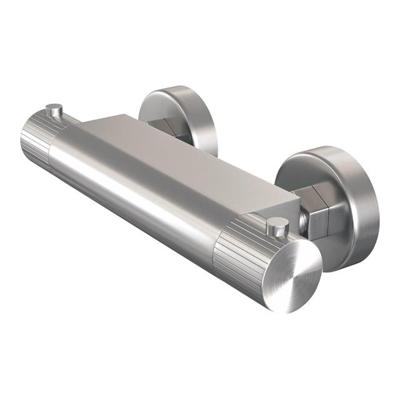Brauer Stripe opbouw douche thermostaatkraan RVS-kleurig geborsteld PVD