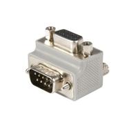 StarTech.com Rechte hoek DB9 naar DB9 seriële kabel adapter type 2 - M/F (GC99MFRA2), grijs - thumbnail