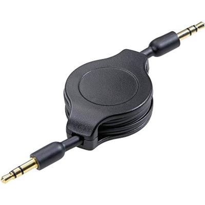 SpeaKa Professional SP-7869796 Jackplug Audio Aansluitkabel [1x Jackplug male 3,5 mm - 1x Jackplug male 3,5 mm] 1.10 m Zwart Incl. oproller, Vergulde