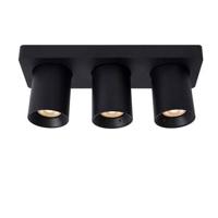 Lucide NIGEL - Plafondspot - LED Dim to warm - GU10 - 3x5W 2200K/3000K - Zwart - thumbnail