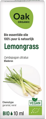 Oak Organic Essential Oils Lemongrass 10ml