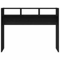 Wandtafel Zwart eiken 105 x 30 x 80 cm Bewerkt hout - thumbnail