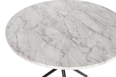 Bijzettafel DKD Home Decor Wit Zwart Gouden Metaal Hout MDF 80 x 80 x 76 cm