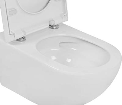 Saqu Poma toiletzitting 36,6x45x4,8cm glans wit Saqu Poma toiletzitting 36,6x45x4,8cm glans wit