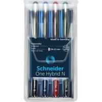 Schneider S-183594 Rollerball One Hybrid N 0,5mm Etui 4 Stuks - thumbnail