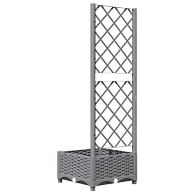 VidaXL Plantenbak met latwerk 40x40x121,5 cm polypropeen VidaXL Plantenbak met latwerk 40x40x121,5 cm polypropeen