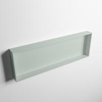 MONDIAZ EASY Nis 89,5x29,5cm in solid surface kleur Greey | Greey. 1 vak geschikt voor in- of opbouw - thumbnail