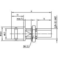 Telegärtner 100023379 100023379 BNC-connector Bus, inbouw 50 Ω 1 stuk(s) - thumbnail