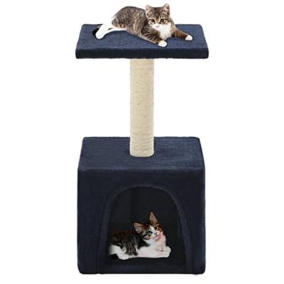 VidaXL Kattenkrabpaal met sisal krabpaal 55 cm donkerblauw VidaXL Kattenkrabpaal met sisal krabpaal 55 cm donkerblauw