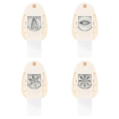 Vaessen Creative • figuurpons set hart bloemblaadje & bloemen 4st.