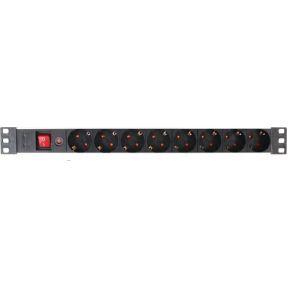 8-voudige stekkerdoos schuko voor 19 inch rack Velleman - Velleman