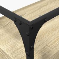 Tv-meubel met glazen blad 60x35x51 cm bewerkt hout sonoma eiken - thumbnail