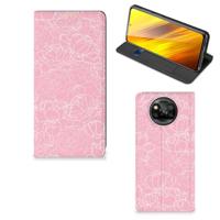 Xiaomi Poco X3 Pro | Poco X3 Smart Cover White Flowers - thumbnail