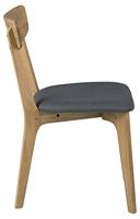 Eetkamerstoel Lysta - stof - donkergrijs (2 stuks) - Leen Bakker - thumbnail