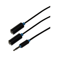 Scanpart Splitterkabel 3.5s(m)-2x3.5s(f) 0.2m - thumbnail