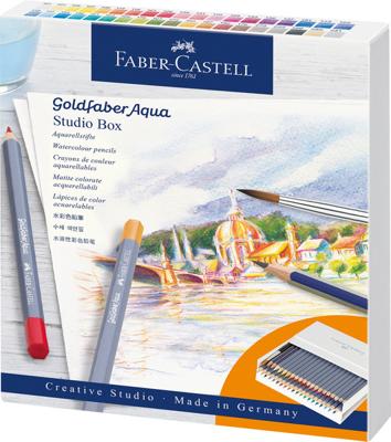Aquarelpotloden Faber-Castell Goldfaber studiobox 38+3 stuks